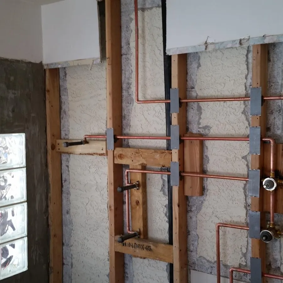 Copper pipe installation for Repiping in Solvay
