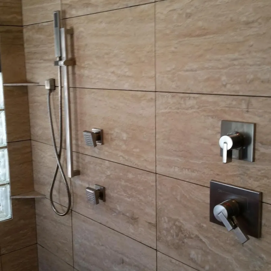 Shower fixture installation for Frozen Pipe Repair in Solvay